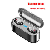 마이크를 가진 2000mAh 힘 은행 헤드폰을 가진 F9 TWS 무선 Bluetooth 발광 다이오드 표시