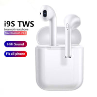 I9s Tws 헤드폰 무선 블루투스 5.0 이어폰 미니 이어폰 마이크 충전 상자 스포츠 헤드셋 스마트 폰