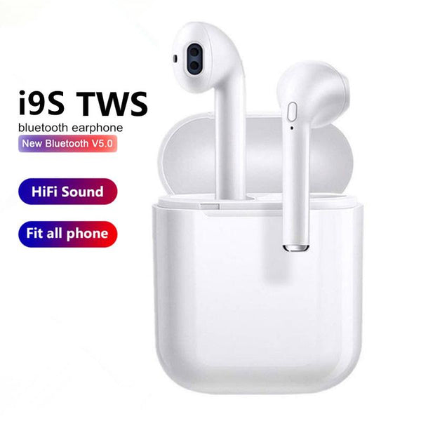 I9s Tws 헤드폰 무선 블루투스 5.0 이어폰 미니 이어폰 마이크 충전 상자 스포츠 헤드셋 스마트 폰