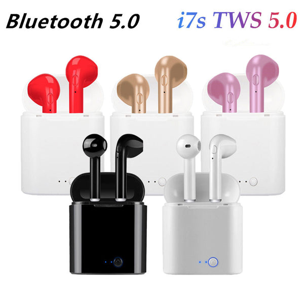 TWS i7 블루투스 폰 드 ouvido 음악 폰 드 ouvido 드 negócios esportes adequado sem fio para xiaomi huawei iphone
